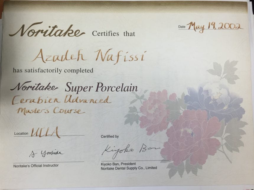 Super Porcelain Certificate