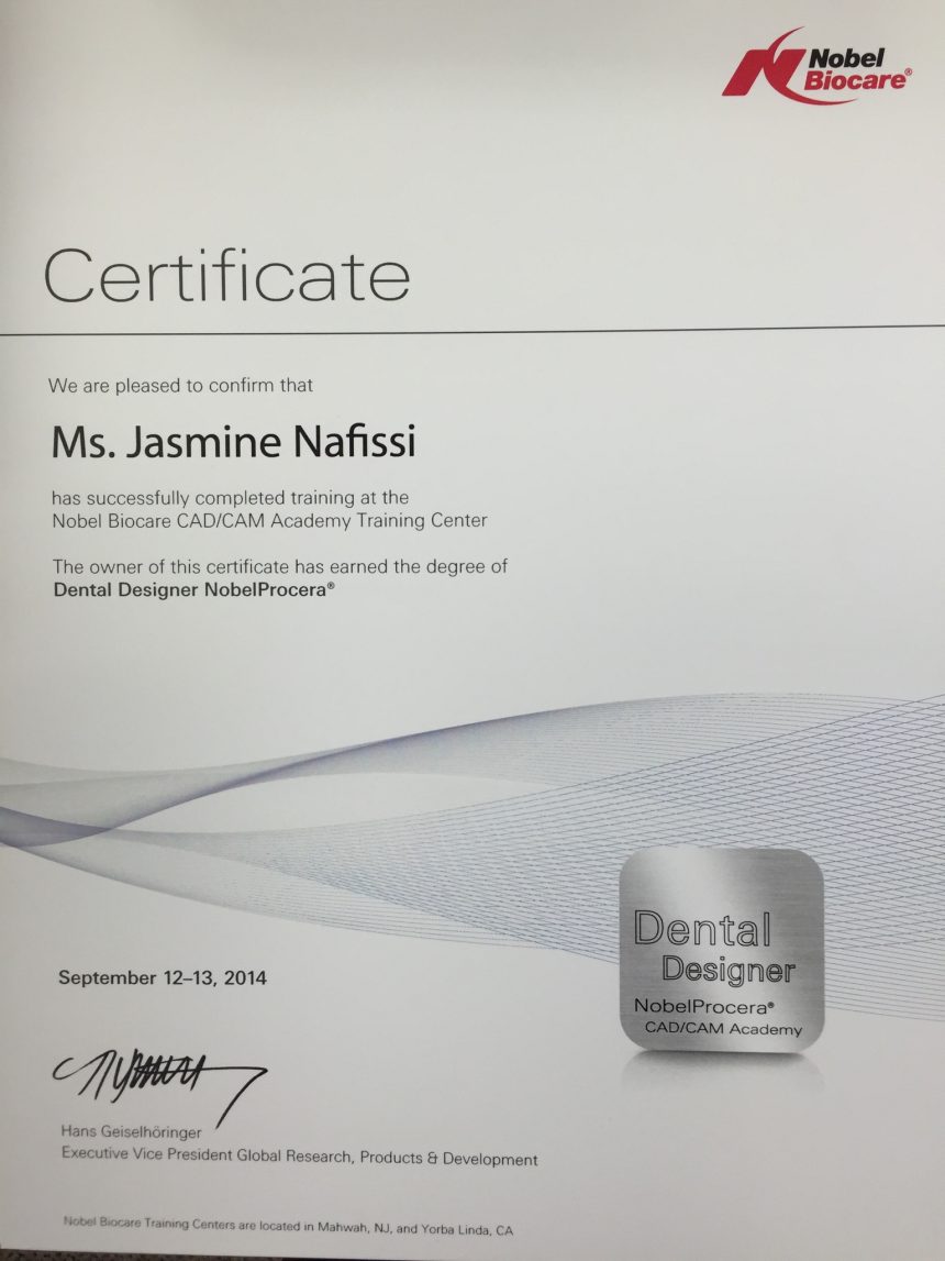 Dental Designer Certificate