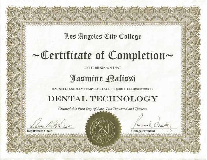 Dental Tech Certificate